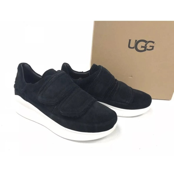 UGG Shoes - Womens UGG Ashby spill seam black sneakers #6.5